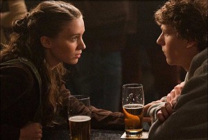 Rooney Mara and Jesse Eisenberg in The Social Network