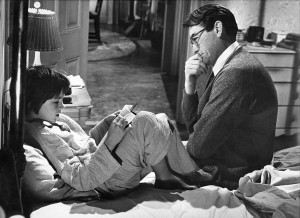 Mary Badham and Gregory Peck in To Kill a Mockingbird
