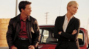 Mark Wahlberg and Charlize Theron in The Italian Job