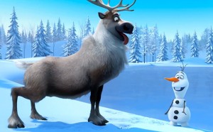 The moose and snowman of Frozen