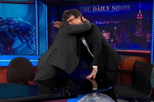 Jon Stewart and John Oliver say farewell on The Daily Show