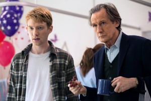 Domnhall Gleason and Bill Nighy in About Time