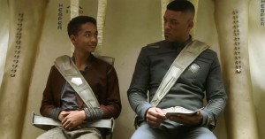 Jaden and Will Smith in After Earth