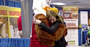 NRA mascot Eddie Eagle and Samantha Bee on Full Frontal