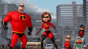 The Parr family in Incredibles 2