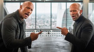 The Rock and Jason Statham in Hobbs & Shaw