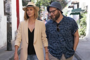 Charlize Theron and Seth Rogen in Long Shot
