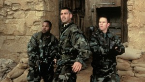 Ice Cube, George Clooney and Mark Wahlberg in Three Kings