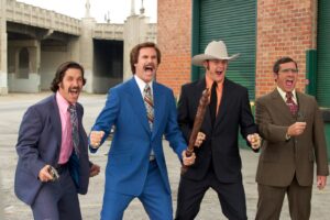 The Channel 4 Action News Team in "Anchorman"