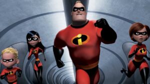 The Parr family in "The Incredibles"