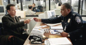 Tom Hanks and Barry Shabaka Henley in "The Terminal"